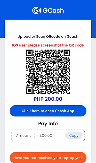 Step 5: Open the GCash app and scan the QR code