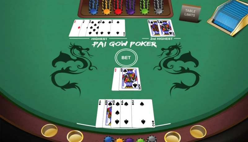 Concept of pai gow poker game